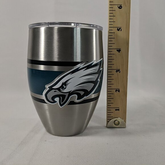 Tervis NFL Philadelphia Eagles Travel Tumbler Mug Silver Football 12 oz Steel - Picture 9 of 10